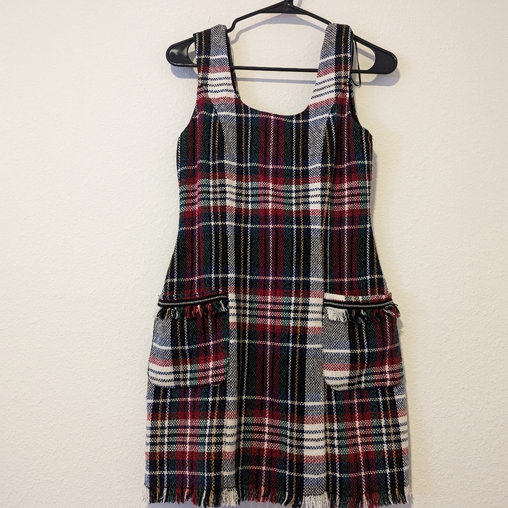 Zara TRF Plaid Dress - Size S